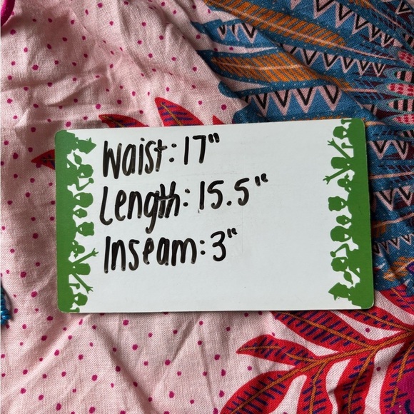 NWT FARM Rio Multicolored Floral Tropical Print Shorts Beaded Tie Detail Pockets - Picture 12 of 12